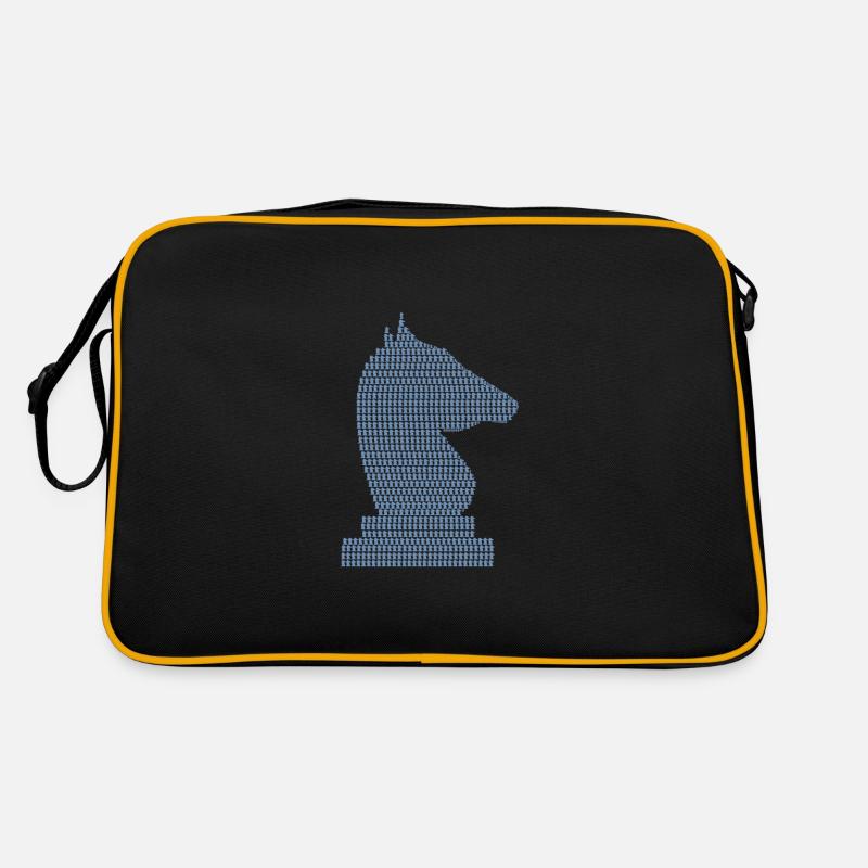 Schachspieler Schach Pferd Retro Tasche