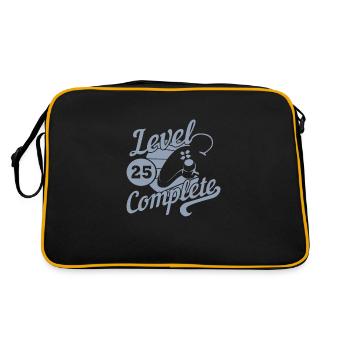 Niveau 25 Birthday Gamer - Sac Retro - noir/or - Dos