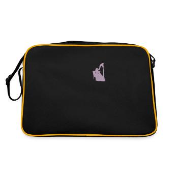 Harpe Harpe Joueur Femmes Pocket Design - Sac Retro - noir/or - Dos