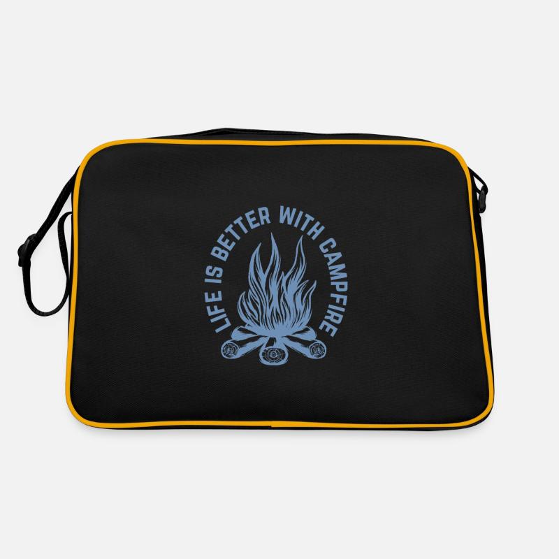 Life is better around the campfire Retro Bag