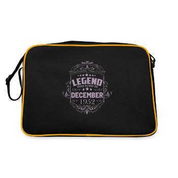 A legend was born in December 1952 70 - Retro Bag - black/gold - Back