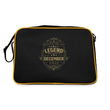 A legend was born in December 1952 70 - Retro Bag - black/gold - Back