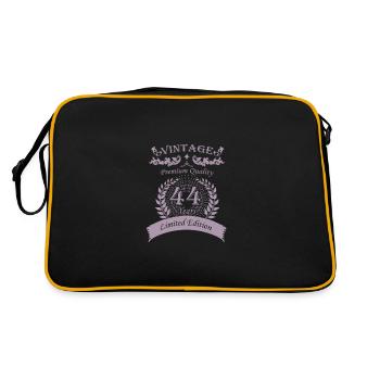 Cadeaux 44e anniversaire Vintage Brother - Sac Retro - noir/or - Dos