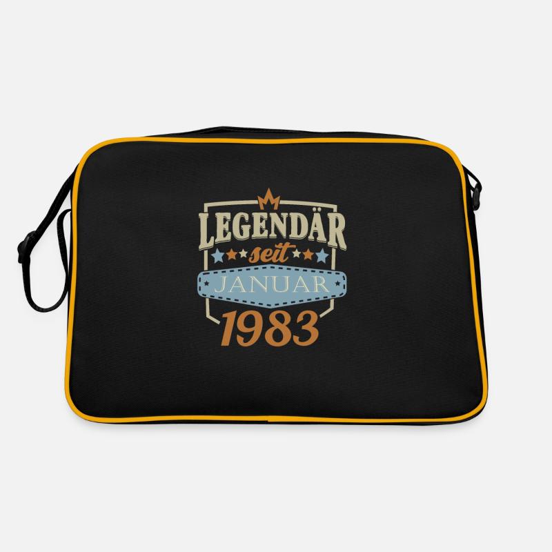 Geburtstag Sprüche Januar 1983 Geschenke Retro Tasche
