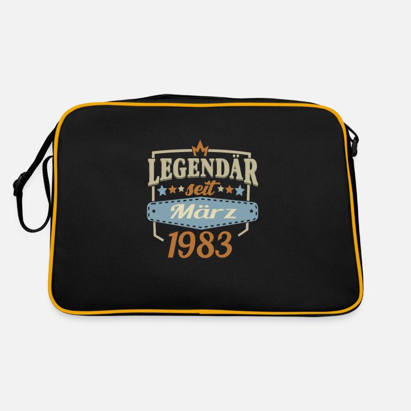Geburtstag Legendär seit märz 1983 Retro Tasche