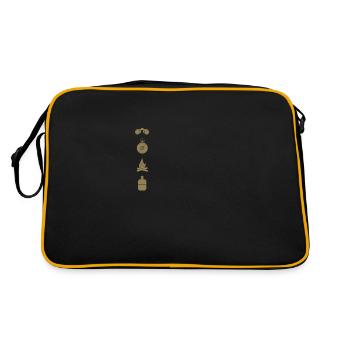 Camping Camping Campfire - Retro Bag - black/gold - Back