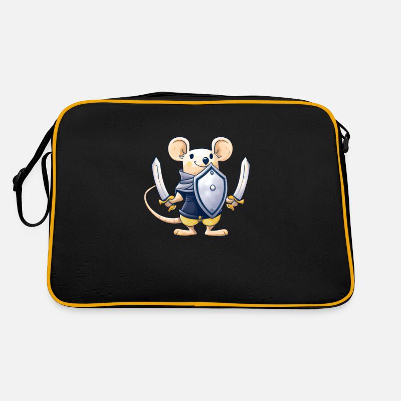Mignon souris Kawaii Sword Shield Knight Sac Retro