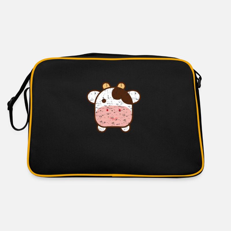 Mignonne vache Emo dans le style Kawaii Sac Retro
