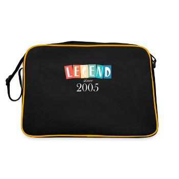 Legend since 2005 - Retro Bag - black/gold - Back