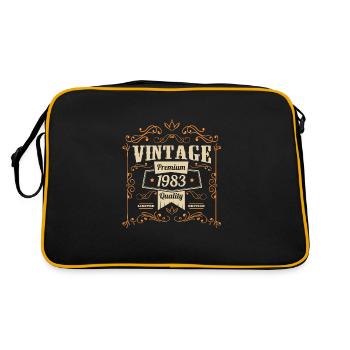 Millésime 1983 Anniversaire Dictons - Sac Retro - noir/or - Dos