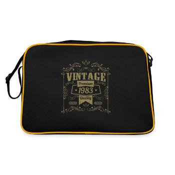 Millésime 1983 Anniversaire Dictons - Sac Retro - noir/or - Dos