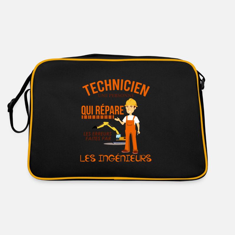 Technikerhemd • Wartung • Geschenk Retro Tasche