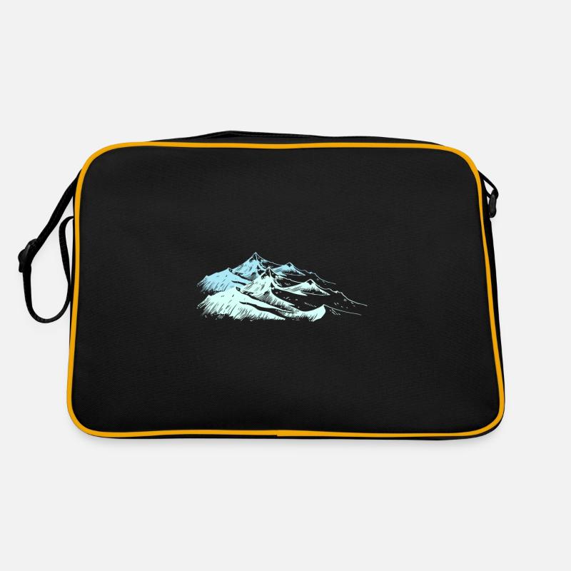 White mountains - Retro Bag - black/gold