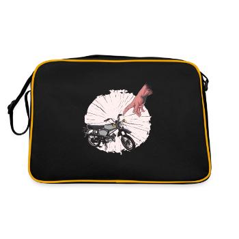 Simme conduite hirondelle Simson KR50 KR51 S50 S51 - Sac Retro - noir/or - Dos