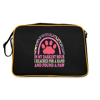 SAUVETAGE ANIMAL AIDE AUX ANIMAUX - Sac Retro - noir/or - Dos