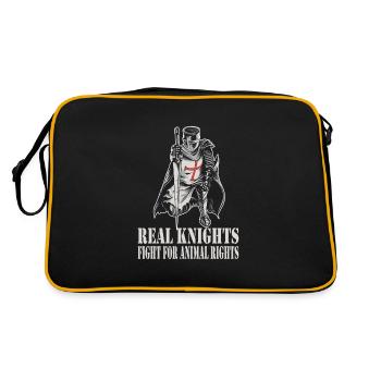 SAUVETAGE ANIMAL AIDE AUX ANIMAUX - Sac Retro - noir/or - Dos