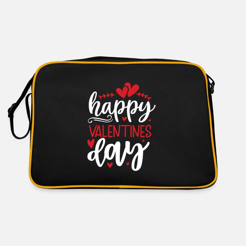 Saint-Valentin - Sac Retro - noir/or