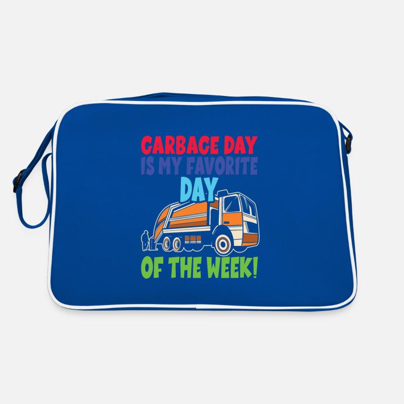 Müllauto Geburtstag Junge Retro Tasche