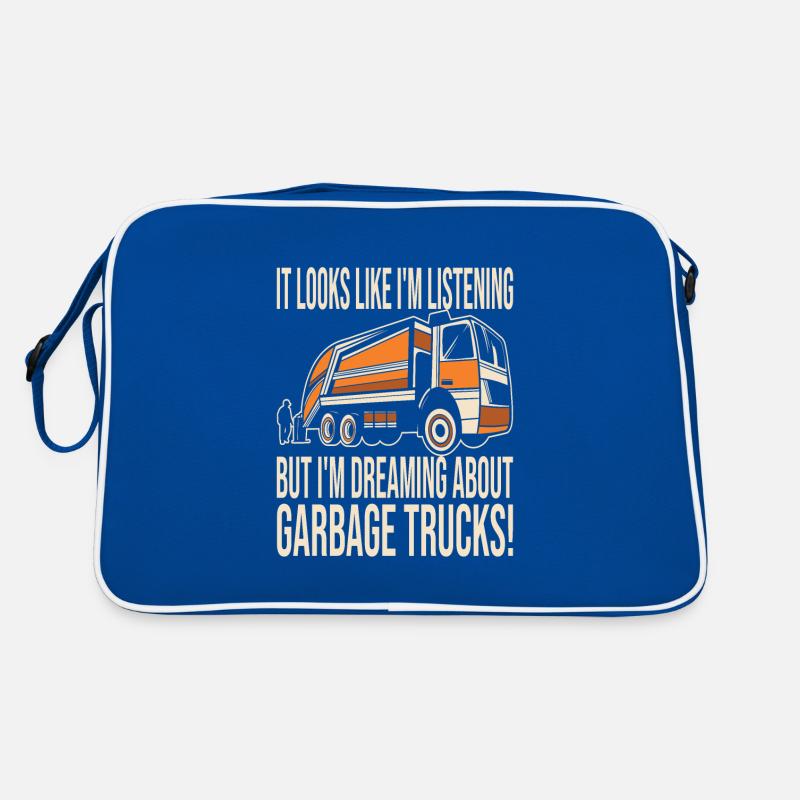 Müllauto Geburtstag Junge Retro Tasche