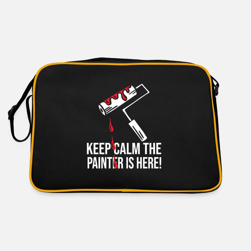 Maler - Retro Tasche - Schwarz/Gold