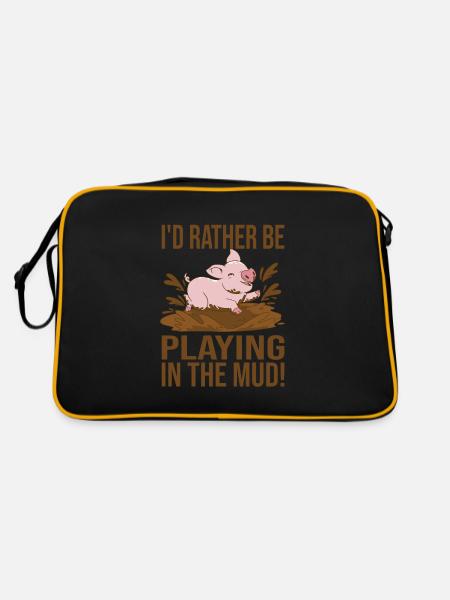 Make pottery - Retro Bag - black/gold - Back