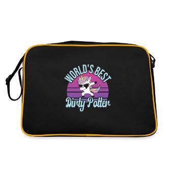 Faire de la poterie - Sac Retro - noir/or - Dos