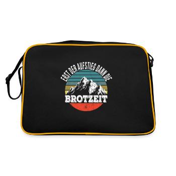 Wandern - Retro Tasche - Schwarz/Gold - Hinten