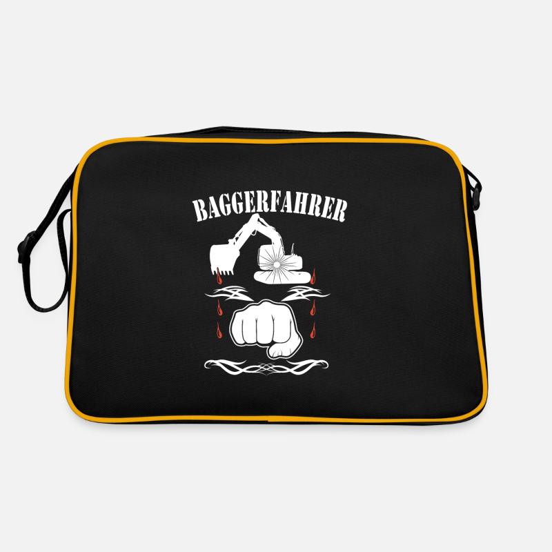 Baggerfahrer Retro Tasche