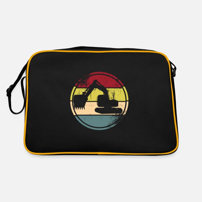 Baggerfahrer Retro Tasche