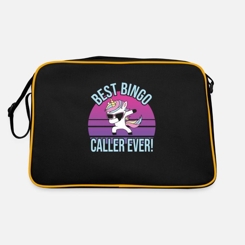 Bingo - Retro Tasche - Schwarz/Gold