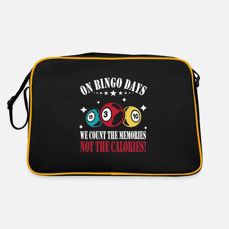 Bingo - Retro Tasche - Schwarz/Gold