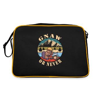 Beaver Nutria - Sac Retro - noir/or - Dos