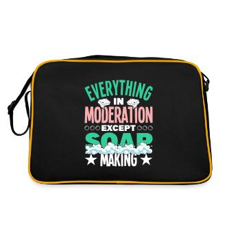 Faire du savon - Sac Retro - noir/or - Dos