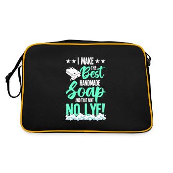 Faire du savon - Sac Retro - noir/or - Dos