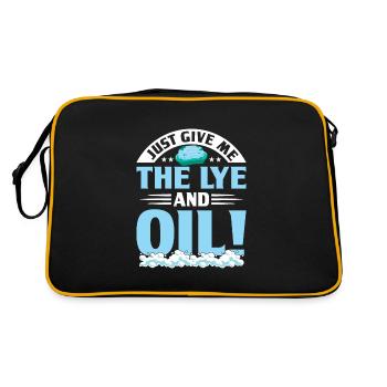 Faire du savon - Sac Retro - noir/or - Dos