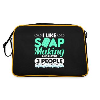 Faire du savon - Sac Retro - noir/or - Dos