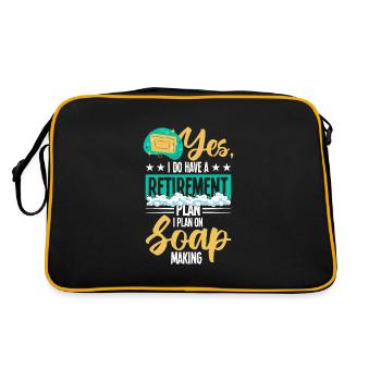 Faire du savon - Sac Retro - noir/or - Dos