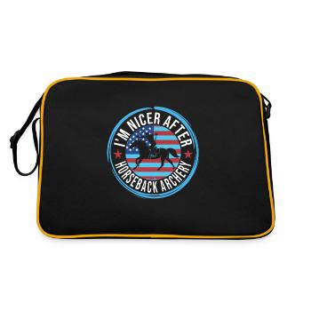 Horseback Archery - Retro Bag - black/gold - Back
