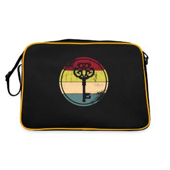 Escape Room - Retro Tasche - Schwarz/Gold - Hinten