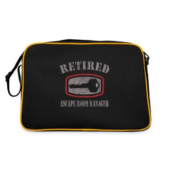 Escape Room - Retro Tasche - Schwarz/Gold - Hinten