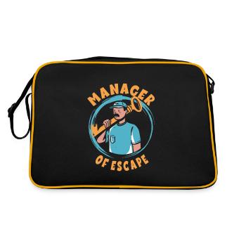 Escape Room - Retro Tasche - Schwarz/Gold - Hinten