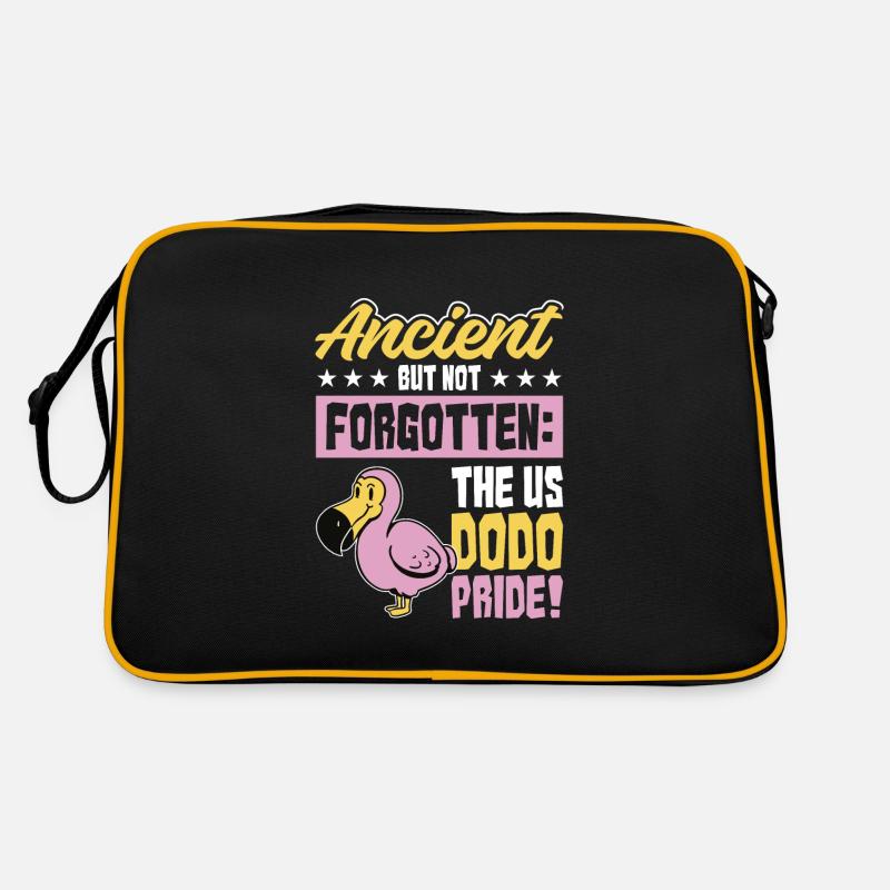 Dodo - Retro Tasche - Schwarz/Gold