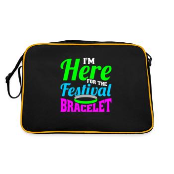 Festival - Retro Tasche - Schwarz/Gold - Hinten