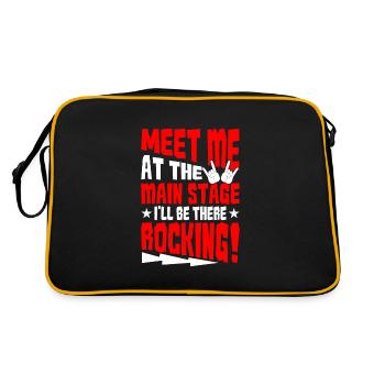 Festival - Retro Tasche - Schwarz/Gold - Hinten
