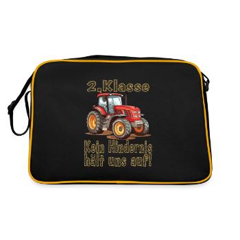 2ème année scolaire - Sac Retro - noir/or - Dos