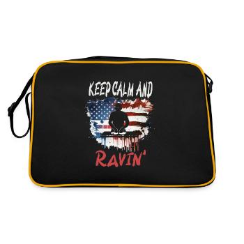 Festival - Retro Tasche - Schwarz/Gold - Hinten