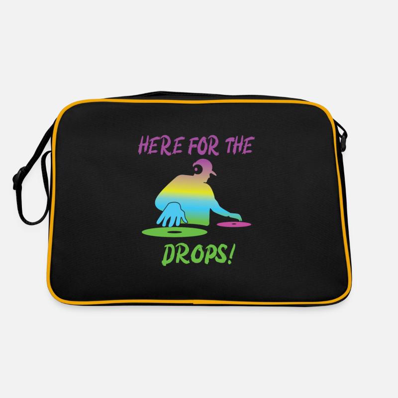 Festival - Retro Tasche - Schwarz/Gold