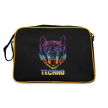 Festival - Retro Tasche - Schwarz/Gold - Hinten
