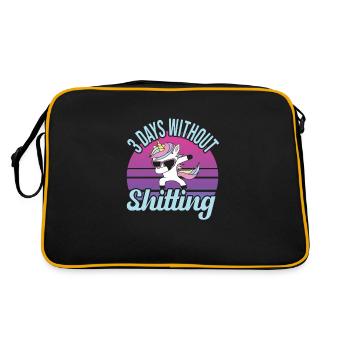 Festival - Retro Tasche - Schwarz/Gold - Hinten