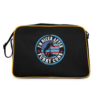 Fandom à fourrure - Sac Retro - noir/or - Dos